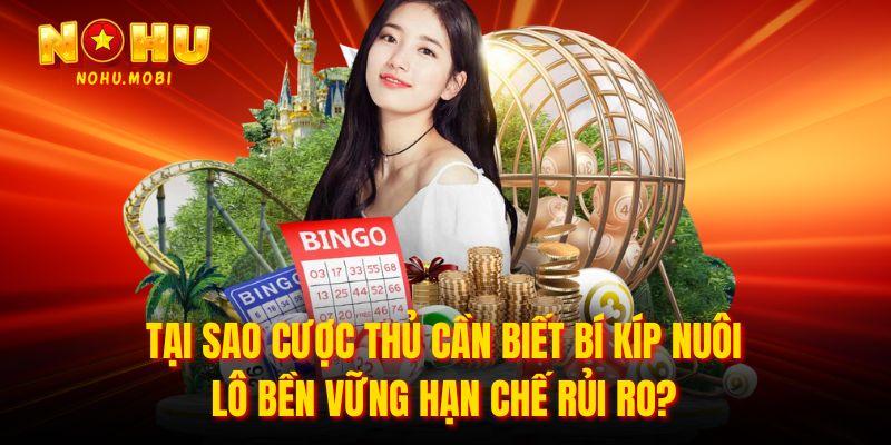 Tại sao cược thủ cần biết bí kíp nuôi lô bền vững hạn chế rủi ro?